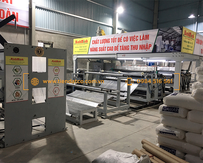 Máy lạnh công nghiệp cho ngành sản xuất cuộn xốp hơi, vật liệu cách nhiệt