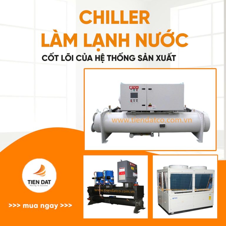 Cấu tạo máy chiller công nghiệp với máy nén trục vít