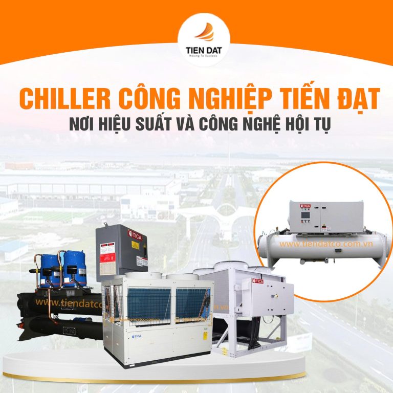 Chiller công nghiệp đặt tại nhà máy ép nhựa