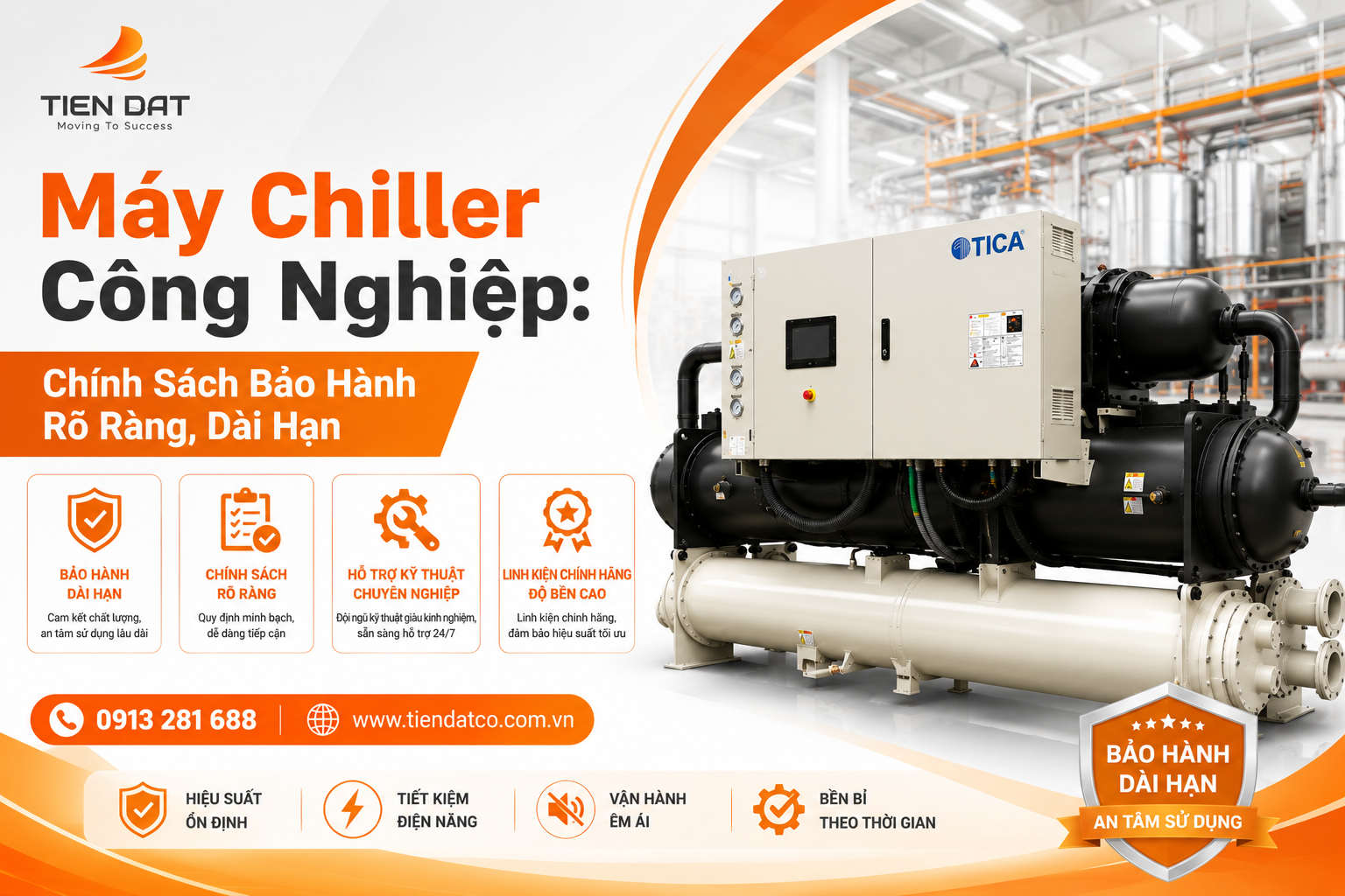 Máy Chiller Công Nghiệp: Chính Sách Bảo Hành Rõ Ràng, Dài Hạn