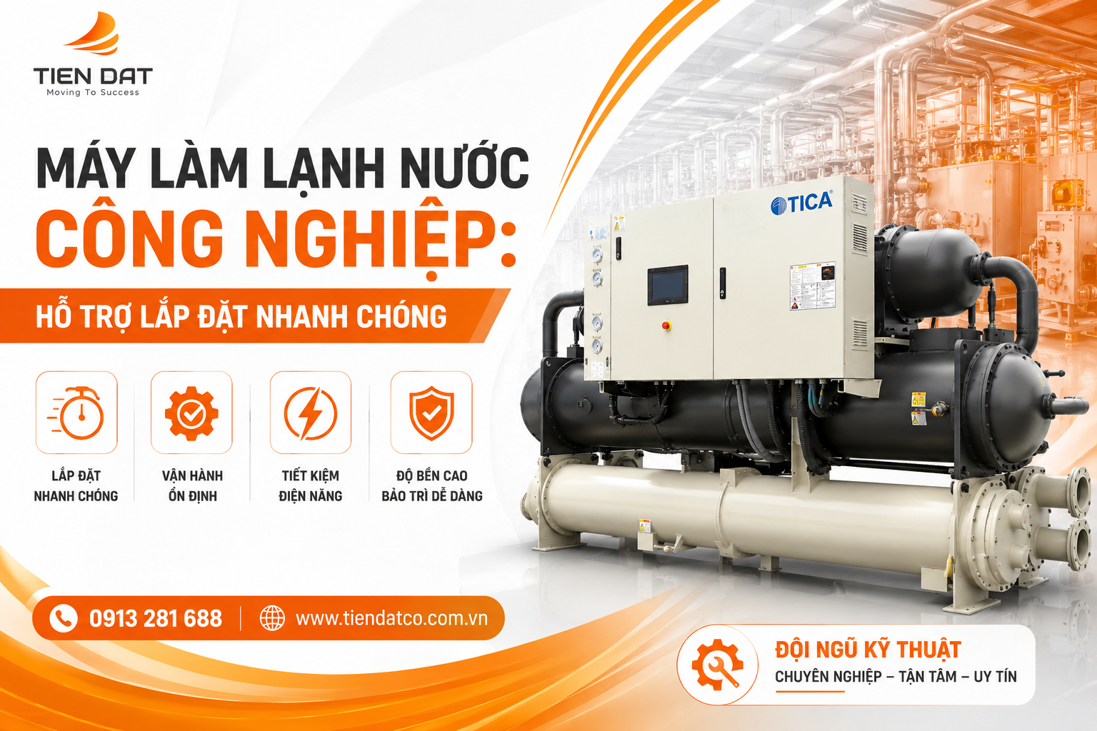 Máy Làm Lạnh Nước Công Nghiệp: Hỗ Trợ Lắp Đặt Nhanh Chóng